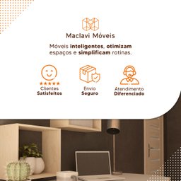 Mesa Retrátil 100x50cm na Cor Preta Maclavi - 4