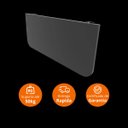 Ver imagem 2 de Mesa Retrátil 100x50cm na Cor Preta Maclavi