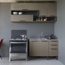 Ver imagem 1 de Cozinha Compacta 1 Balcão para Pia 1 Armário Aéreo Caiena Thela