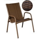 Ver imagem 3 de Kit 2 Cadeiras Ipanema Area Externa, Jardim Junco Chocolate