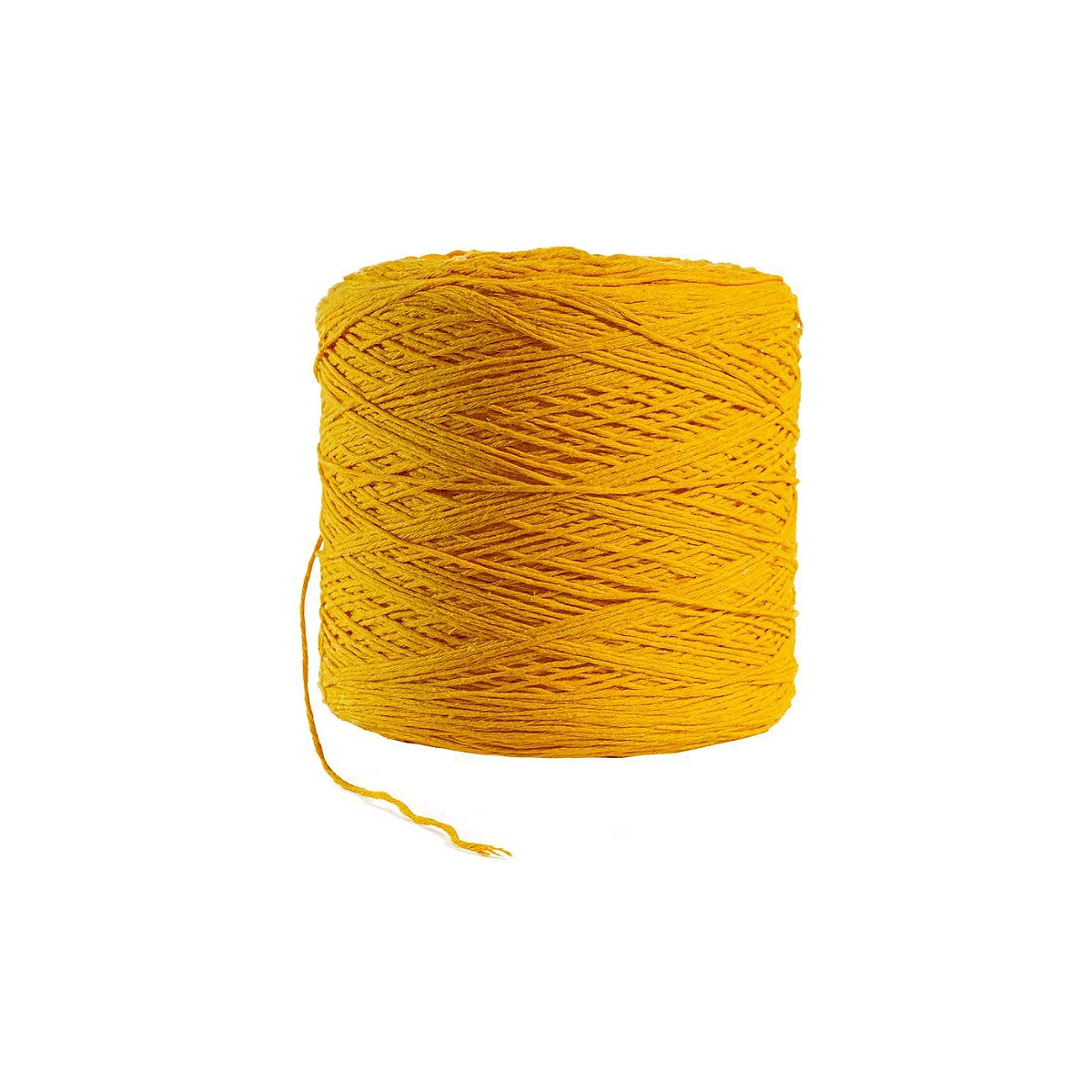 Barbante ou Linha para Crochê Colorido Nº 8 - Amarelo Escuro