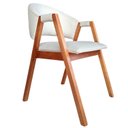Ver imagem 6 de Mesa Cone Tampo 90cm Redondo & 4 Cadeiras Lithi em Linho com Braços Design Versátil