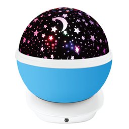 Luminária Abajur Gira Projetor Estrelas LED RGB Starry Night Decorlaser - 3