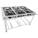 Ver imagem 1 de Fogão Industrial 6 Bocas Inox Luxo Baixa Pressão Mr Fogões 40x40 P8