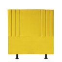 Ver imagem 2 de Cabeceira Estofada Grécia 140CM Casal Courino Amarelo - D A DECOR