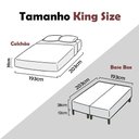 Ver imagem 2 de Cama Box King + Colchão Molas Ensacadas Luare Europillow 193x203x70cm