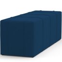 Ver imagem 5 de Puff Decorativo Living Sala de Estar 195 Cm Roma W01 Suede Azul Marinho - lyam