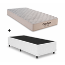 Ver imagem 1 de Cama Box Base Solteiro Branco Colchao Fit D45 Espuma 88x188 - Ortobom