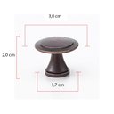 Ver imagem 2 de Puxador Redondo Flor em Metal para Móveis Kit 6 Unidade Puxador de Guarda Roupa Puxadores de Gaveta