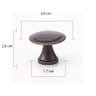 Puxador Redondo Flor em Metal para Móveis Kit 6 Unidade Puxador de Guarda Roupa Puxadores de Gaveta - 2