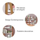 Ver imagem 2 de Estante para Livros Escada 140cmx183cm 4 Prateleiras Tok Yescasa