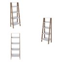 Ver imagem 3 de Estante para Livros Escada 140cmx183cm 4 Prateleiras Tok Yescasa