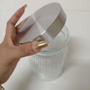 Ver imagem 2 de Pote Hermético de Vidro 1,2L Transparente 17x11x11cm Mantimentos Cozinha Tampa