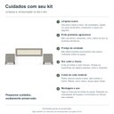 Ver imagem 4 de Kit Cabeceira Arco com Duas Mesas Bend Principal Incolar Grigio Metal Preto