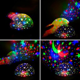 Luminária Abajur Gira Projetor Estrelas LED RGB Starry Night Decorlaser - 3