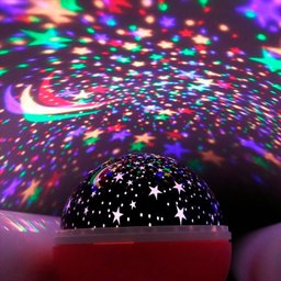 Luminária Abajur Gira Projetor Estrelas LED RGB Starry Night Decorlaser - 2