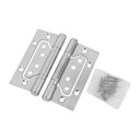 Ver imagem 6 de Dobradiça Porta Sobrepor 2 Peças de Aço Inox Mais Resistente Facil Negocio Importadora Dobra100_2pçs