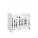 Ver imagem 7 de Quarto de Bebê Cômoda 3 Gavetas 1 Porta Berço Americano 3 em 1 Pirueta Espresso Móveis