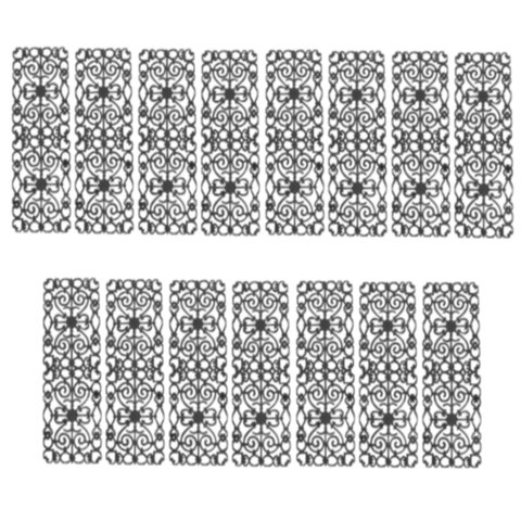 Kit 15 Grades de Ferro Ramada Sacada Varanda Escada 95x36cm