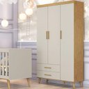 Ver imagem 1 de Guarda Roupa Infantil Ambiente Ludmila Off White Bétula - Carolina Baby
