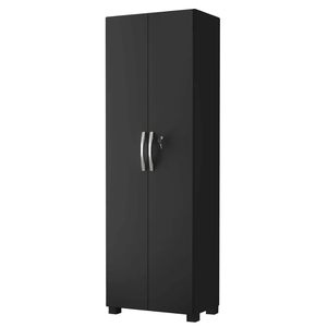 Armário Multiuso e Sapateira Organizadora Chicago 2 Portas com Chave 4 Prateleiras