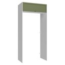 Ver imagem 1 de Porta-geladeira 103 Cm 1 Porta Basculante Branco/verde Vik Madesa