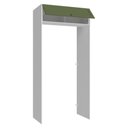 Ver imagem 5 de Porta-geladeira 103 Cm 1 Porta Basculante Branco/verde Vik Madesa