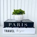 Ver imagem 4 de Decoração Sala Dupla Livro Fake + Vaso Cachepô Branco Decor