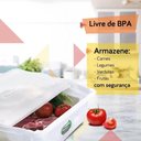 Ver imagem 4 de 2 Caixas Organizadoras de Cozinha com Tampas 10l Cestos Plásticos Empilháveis para Alimentos