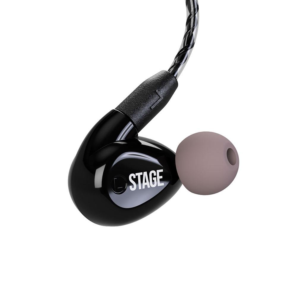 Fone de Ouvido In Ear xtreme Stage Profissional Preto com Microfone - 1