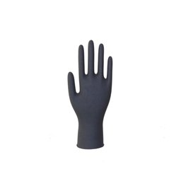 Luvas do chef preta (50 unidades) - Latex - reutilizavel - G - 1