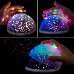 Luminária Abajur Gira Projetor Estrelas LED RGB Starry Night Decorlaser - 4