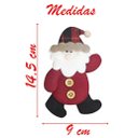 Ver imagem 2 de Kit 4 Enfeites Árvore de Natal Pendente Papai Noel 14,5cm