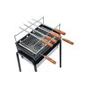 Churrasqueira Lobo Arizona Manual com Braseiro em Inox + 4 Espetos Manuais + Grelha - 2