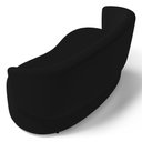 Ver imagem 3 de Kit 2 Poltronas e 1 Namoradeira Aisha Orgânica Veludo Preto - Desk Design