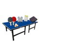Ver imagem 1 de Mesa de Ping Pong Oficial Mdp 15mm Klopf 1001 + Kit Ping Pong + Rede Retrátil + Capa + 6 Bolinhas Br