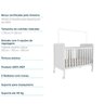 Quarto de Bebê com Cômoda 1 Porta e Berço Mini Cama 100% MDF Ciranda  - 9