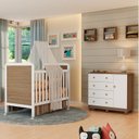 Ver imagem 1 de Quarto de Bebê com Berço Mini Cama  e  Cômoda Sapateira Ciranda