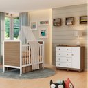 Ver imagem 1 de Quarto de Bebê com Berço Mini Cama e Cômoda Sapateira Ciranda