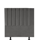 Ver imagem 2 de Kit Cabeceira e Calçadeira Baú Casal 140cm Carla Suede Cinza Escuro - D A DECOR