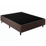 Base Cama Box Casal com Cabeceira Marrom 138x188cm - 4