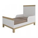 Ver imagem 4 de Quarto de Bebê Berço Mini Cama Americano Louis com Cômoda 1 Porta 4 Gavetas Móveis Peroba