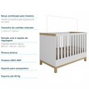 Ver imagem 7 de Quarto de Bebê Berço Mini Cama Americano Louis com Cômoda 1 Porta 4 Gavetas Móveis Peroba
