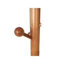 Ver imagem 4 de Cabideiro de Chão Pendurador Araucária Madeira Maciça Amêndoa