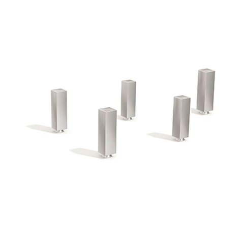 Módulo Cozinha Kappesberg Maxxi Kit C/ 5 Pés Pvc Cromado Pe5 Cromada-kappesberg