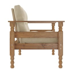 Namoradeira 2 Lugares Madeira Maciça Liz Multimóveis Cr7002.t62 Imbuia/bege - 4 Namoradeira 2 Lugares Madeira Maciça Liz Multimóveis Cr7002.t62 Imbuia/bege - 4