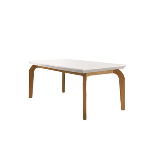 Mesa 180cm Tampo MDF Canto Reto Dublin 