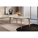 Ver imagem 4 de Mesa de Jantar 6 Lugares Tampo em MDF Dublin Marrom/Off White/Imbuia