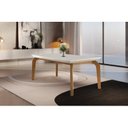 Ver imagem 4 de Mesa de Jantar 6 Lugares Tampo em MDF Dublin Marrom/Off White/Imbuia