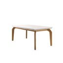 Ver imagem 2 de Mesa de Jantar 6 Lugares Tampo em MDF Dublin Marrom/Off White/Imbuia